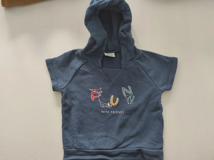 Pull manche courte tao 12mois tbe