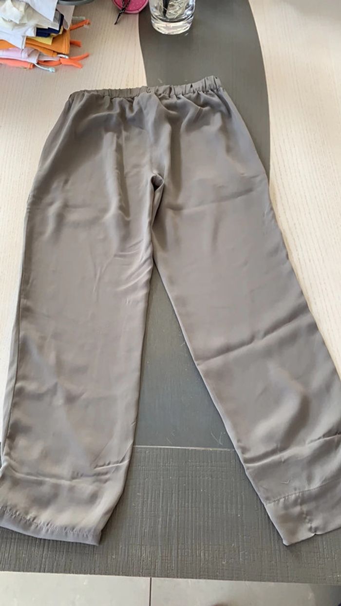 Pantalon léger gris 7/8 ans Benetton - photo numéro 5