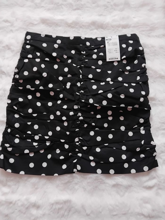 Mini jupe à pois, Gemo, taille 40