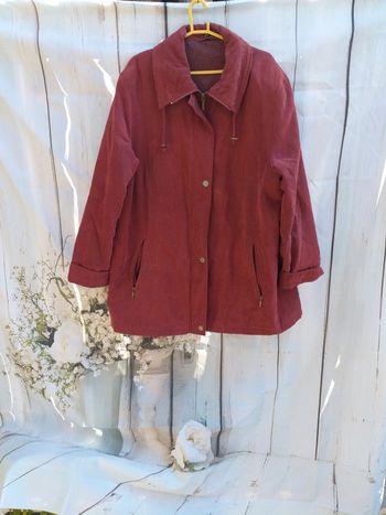 Veste parka bordeaux