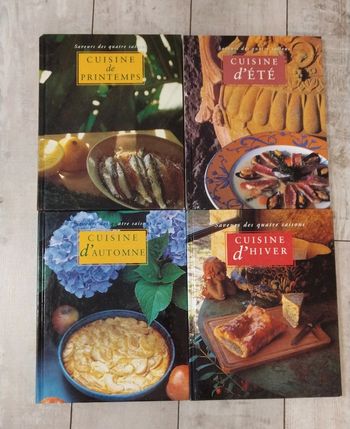 Lot de 4 livres de cuisine "Saveur des quatre saisons"