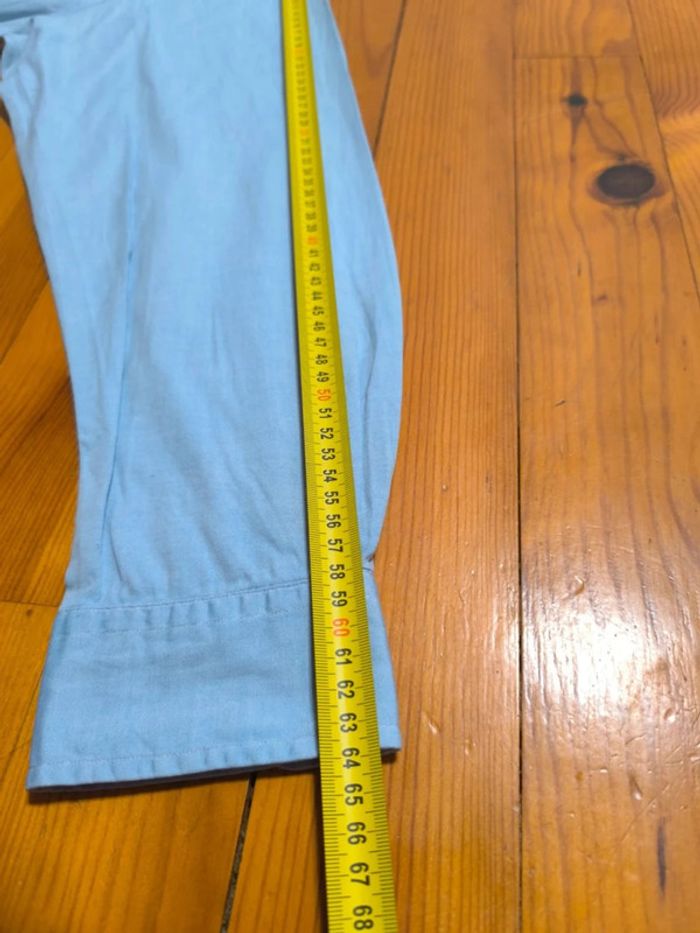 Chemise à manches longues - Ralph Lauren - Yarmouth - Logo brodé premium - Bleu ciel - Taille XXL - photo numéro 13