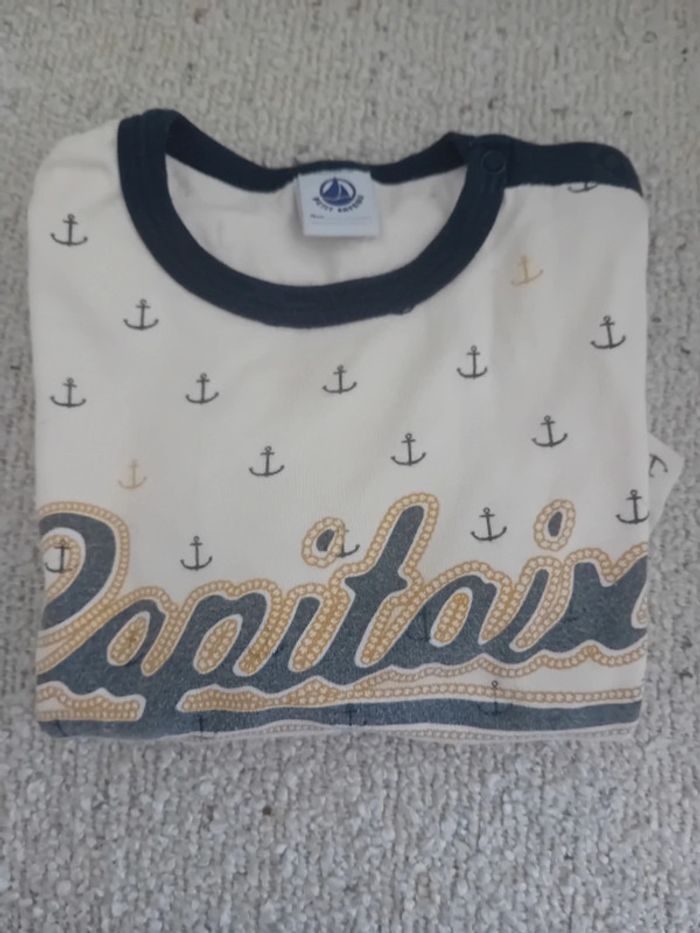 T shirt manche longue 2 ans Petit Bateau