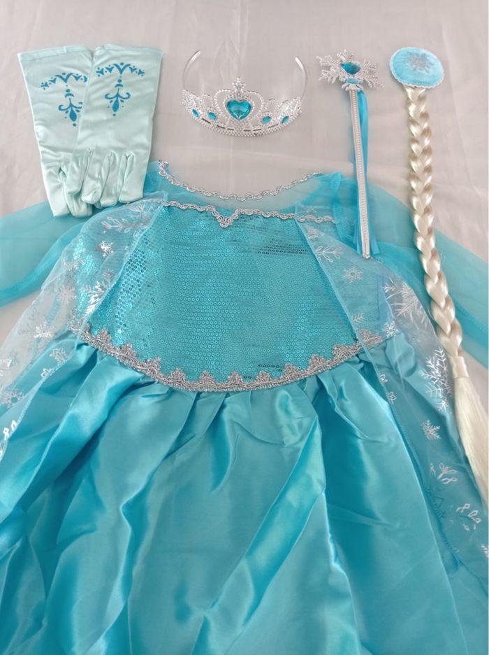 Déguisement princesse Elsa la reine de neiges 3-4ans - photo numéro 2