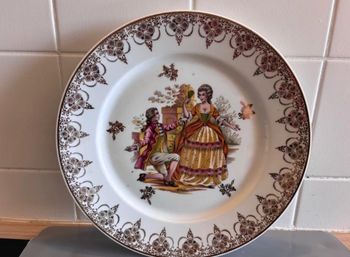 Assiette décorative porcelaine Limoges France