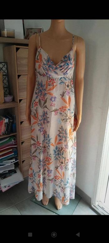 Robe colorés rose pale fleuris Naf Naf taille 40 femme