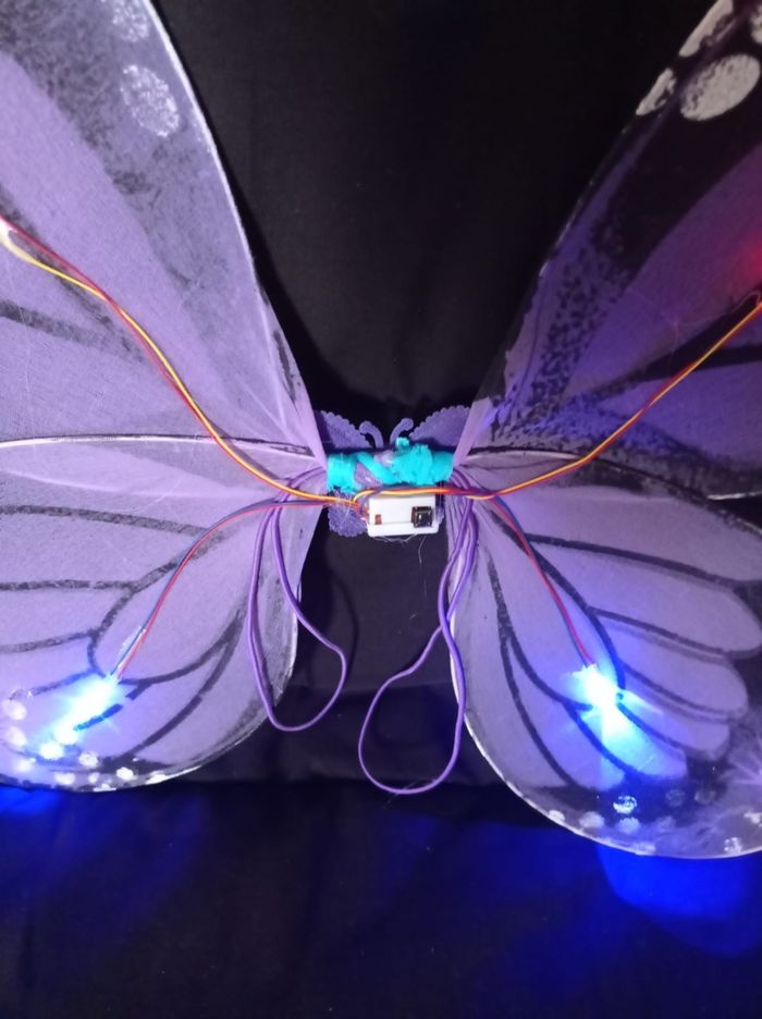 Deguisement papillon violet et accessoires 3-6ans - photo numéro 3