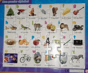 Puzzle 35 pièces mon premier alphabet