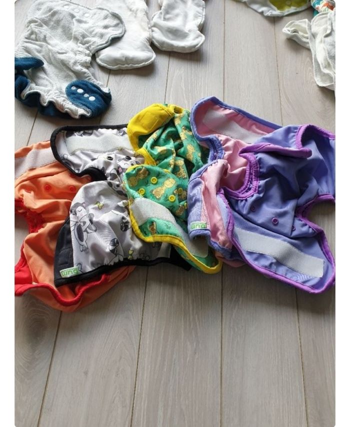 22 couches lavables + insert + voiles + sac à couche - photo numéro 5