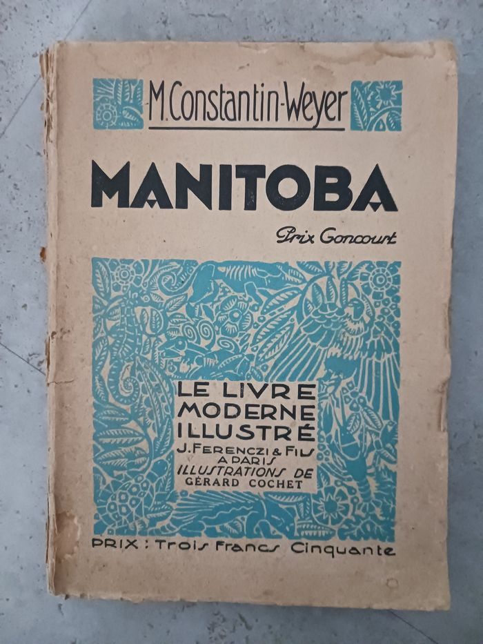 livre ancien manitoba M. Constantin Weyer