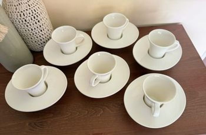 6 tasses et soucoupes - contemporaine - photo numéro 3