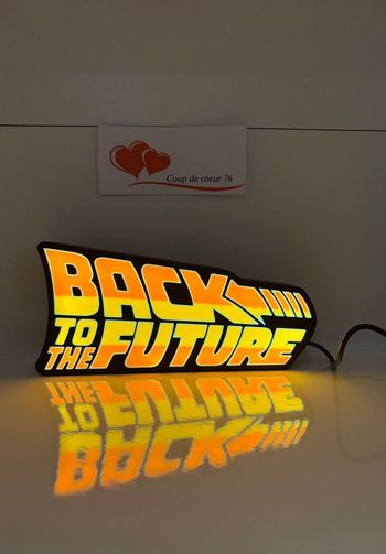 Lampe Retour vers le futur led lumineuse neuve