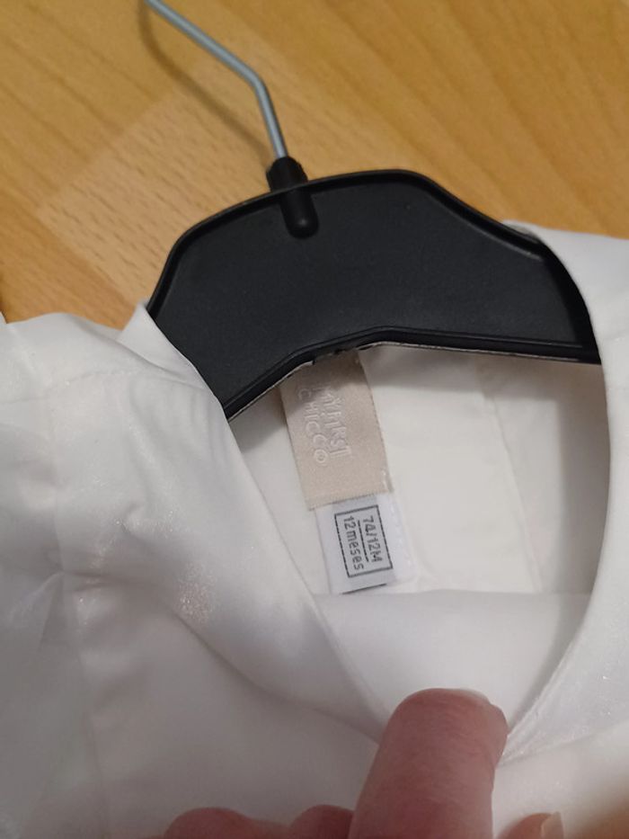 Ensemble de fête robe Chicco 12 mois et gilet avec perles - photo numéro 4