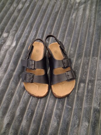 Sandales noires ajustable taille 28