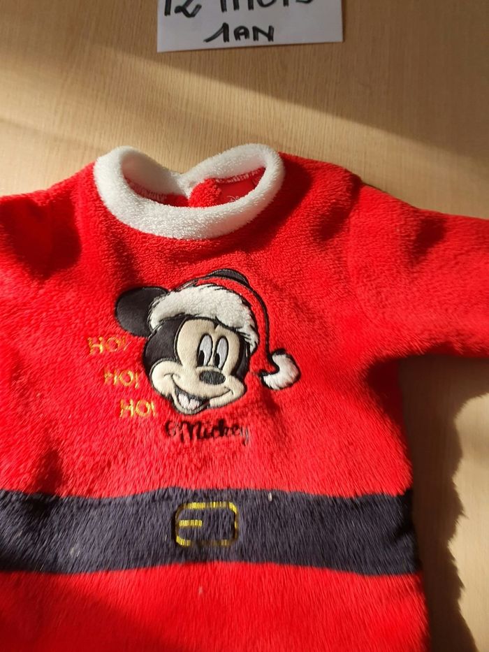 Surpyjama polaire mickey 12mois - photo numéro 3
