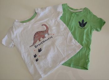 Lot 2 T-shirt bébé Lupilu 12 mois