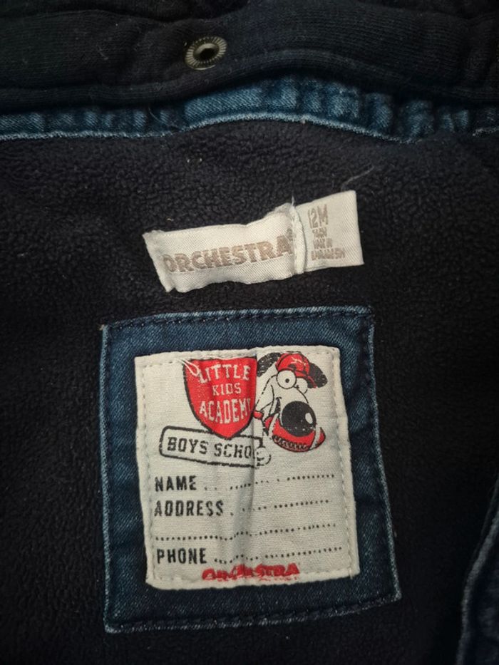 Veste/Gilet en jean Orchestra 12 mois - photo numéro 2