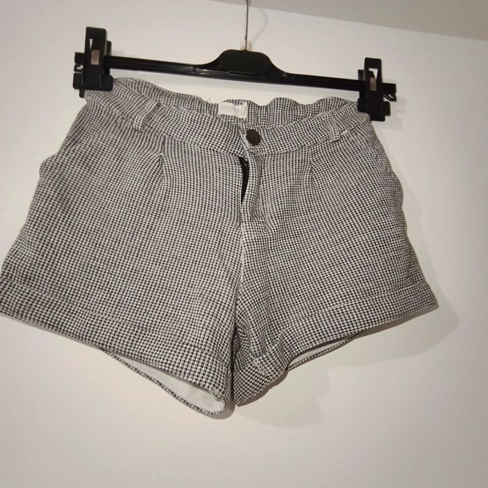 Short à Motifs Quadrillage – Noir et Gris – Orchestra – Enfant – 10 ans - photo numéro 1