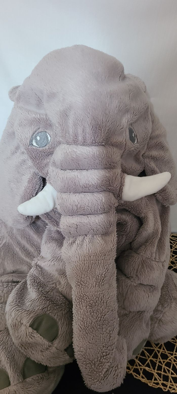 Grande peluche éléphant IKEA Kapplar gris - photo numéro 5