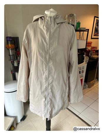 Veste imperméable beige