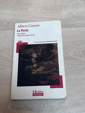Livre La peste d’Albert Camus