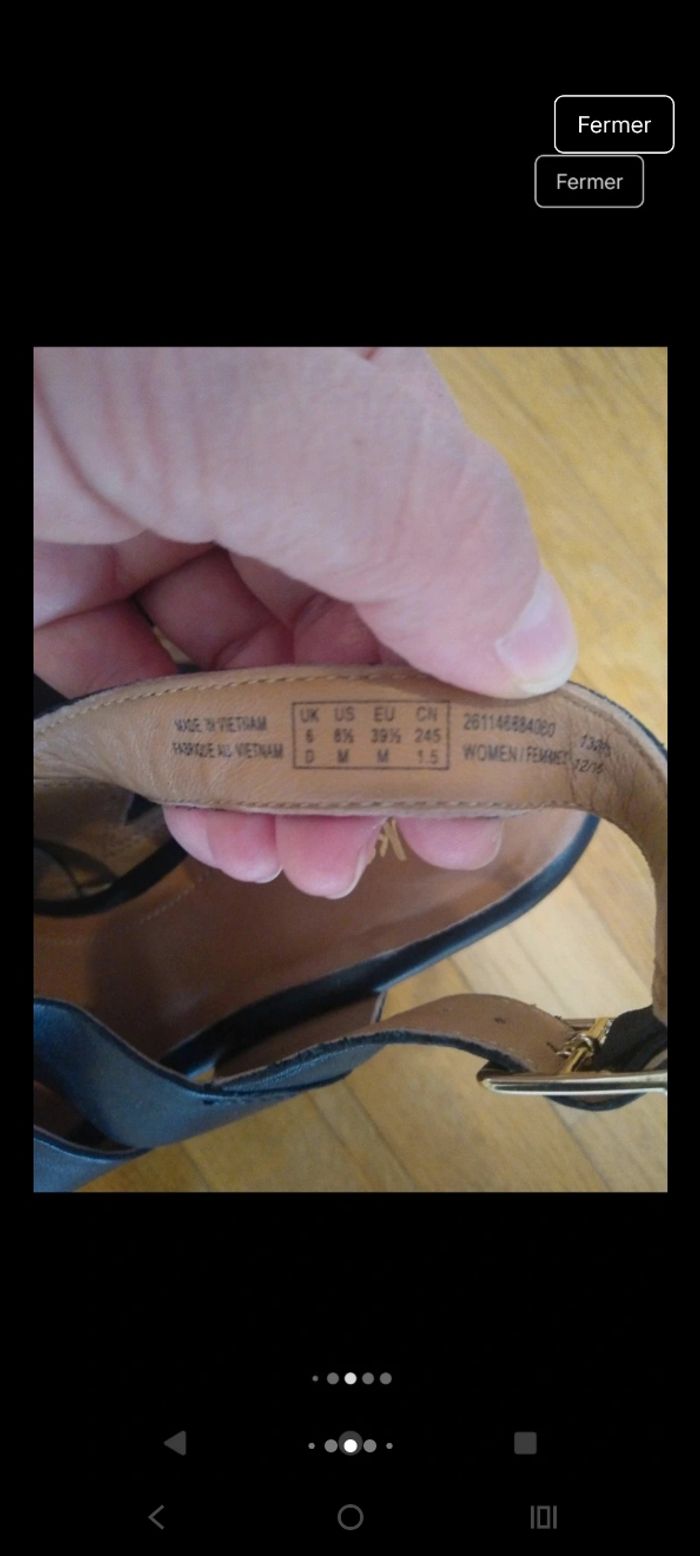 Magnifiques sandales en cuir Clarks - photo numéro 3