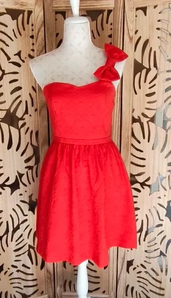 Robe bustier, noeud T36 Naf Naf