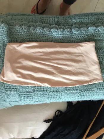 Top femme bandeau beige