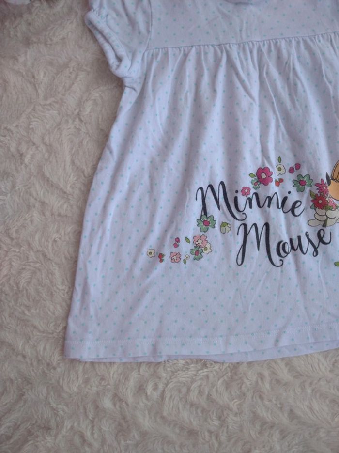 Robe courte ou tunique longue Fille 18/24 mois Minnie Mouse Disney Baby 100% coton - photo numéro 3