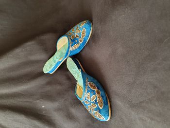 Ancienne mule babouche bleu Taille 38