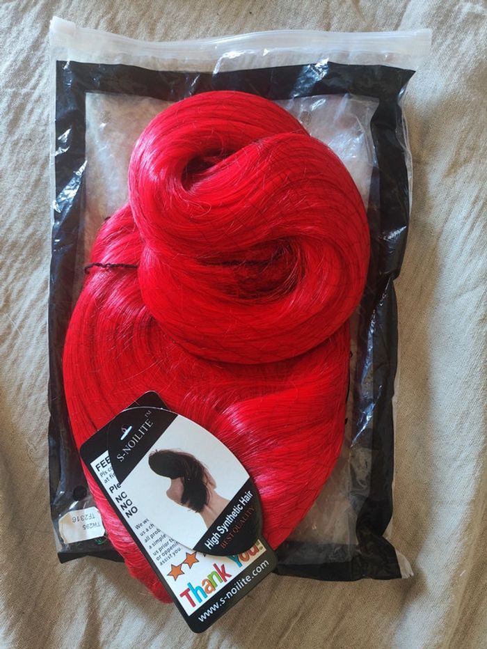 Perruque rouge 60 cm Emma Wigs - photo numéro 2