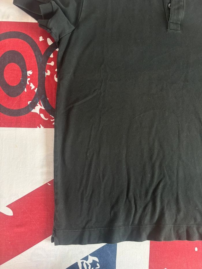 Polo Lacoste taille M noir logo ton sur ton - photo numéro 7