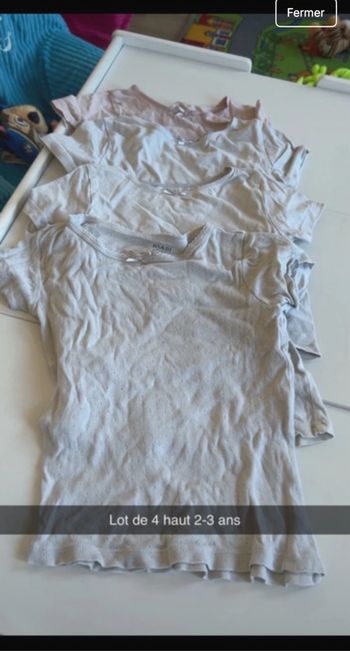 Lot de 4 débardeur fille
