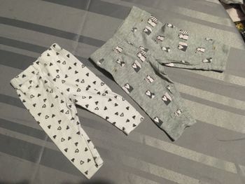 Lot 2 leggings 3 mois