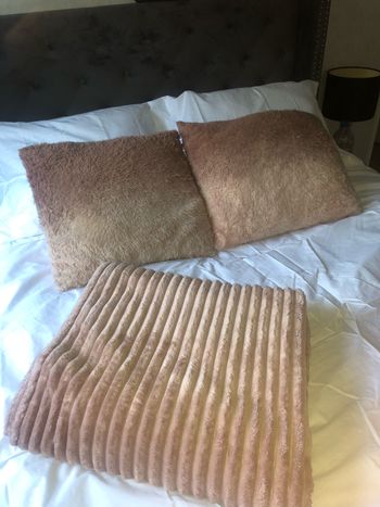 Oreiller + plaide assortie