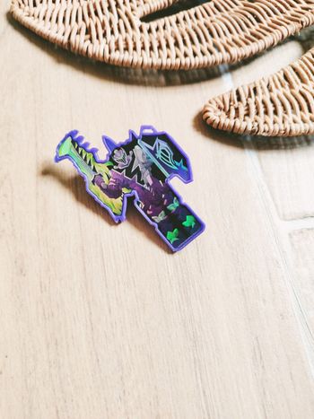 🙅Power rangers dino fury - Clé/keys violette du Chevalier de Void /Void Knight - marque Bandai