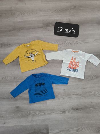 Lot tee-shirts manches longues