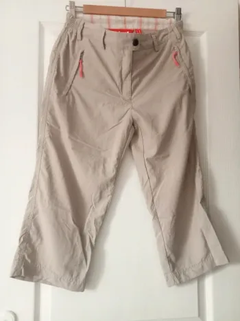 pantacourt lafuma taille 38 beige