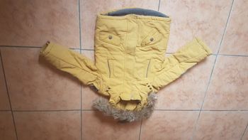Blouson polaire à capuche garçon 5 ans moutarde Mayoral