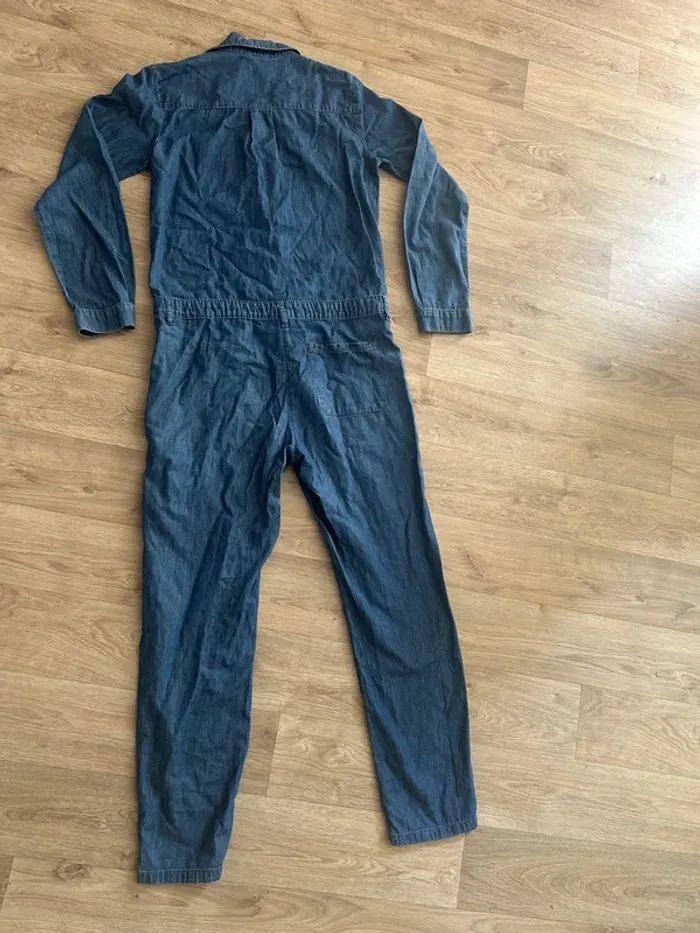 Monoprix, combinaison en jeans lycoell bleu, brute, taille 36 - photo numéro 5