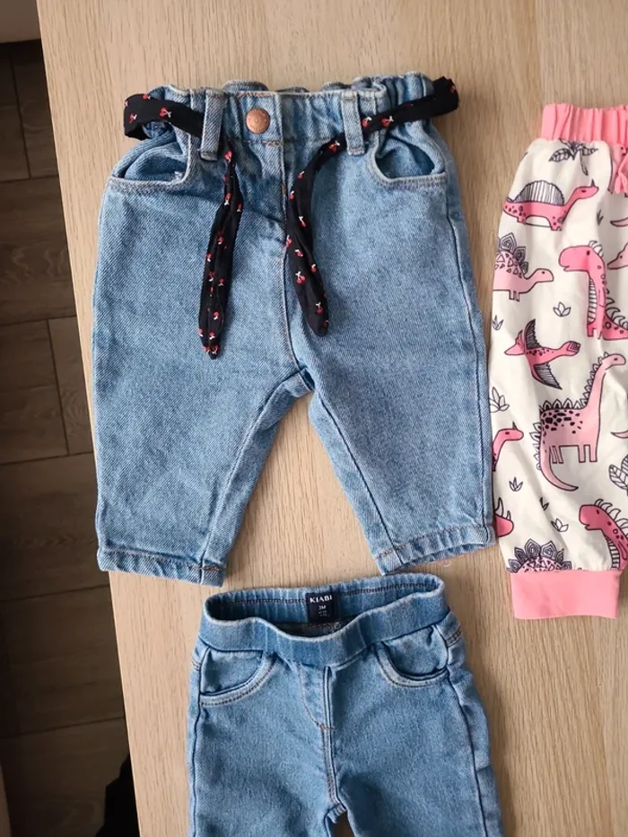 Lot de 3 pantalons 3 mois - photo numéro 2
