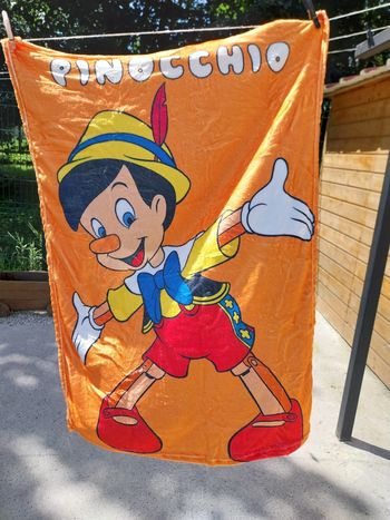 Couverture plaid pinocchio 70x100cm