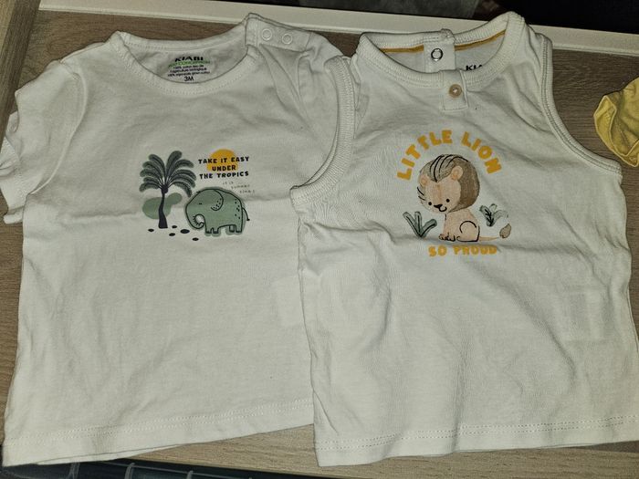 Lot t-shirt bébé 6 mois - photo numéro 5