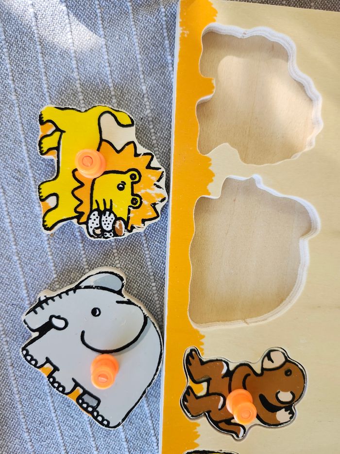 Puzzle en bois animaux - photo numéro 2