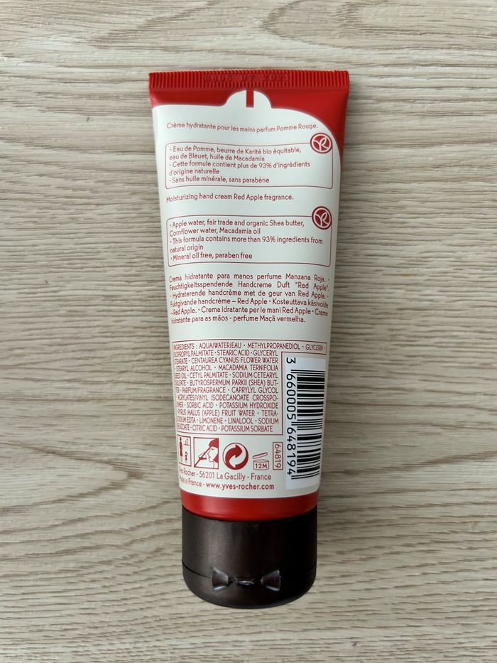 Crème Mains « Pomme Rouge » 75 Ml YVES ROCHER Neuve - photo numéro 2