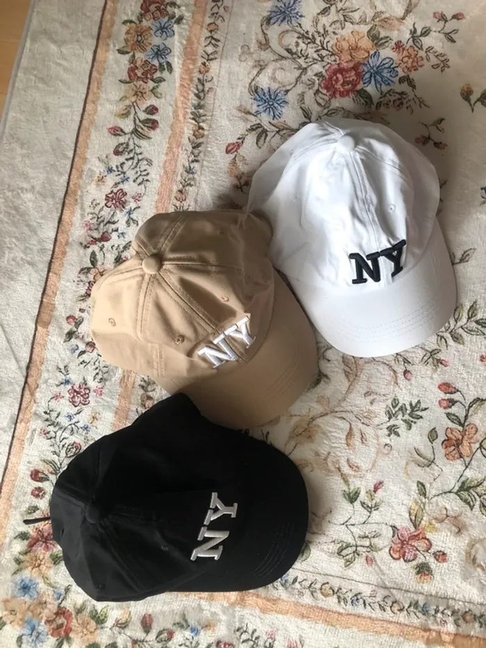 Lot de 3 casquettes neuve mixte NY - photo numéro 5