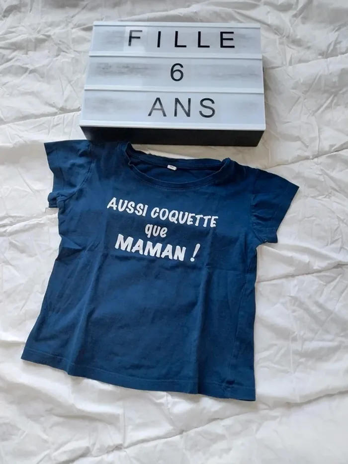 Tee-shirt manche courte fille 6 ans