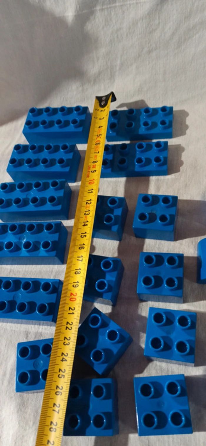 Briques de construction bleues lego duplo - photo numéro 4
