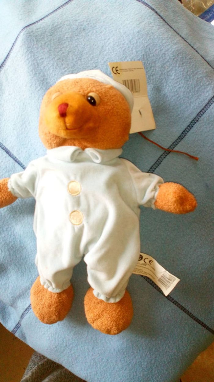 Peluche doudou ourson neuf