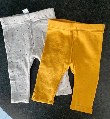 Lot 2 leggings 3 mois - Obaïbi